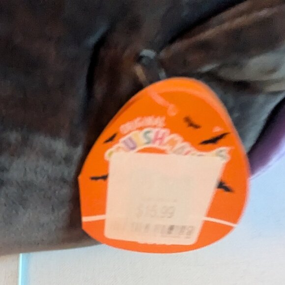 NWT Spooky Calio 16" Black Cat Squishmallows Witch Hat JOL Halloween Plush HTF - Picture 11 of 11